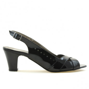 Women sandals 1204 patent black