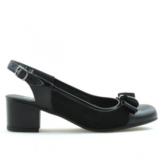 Women sandals 5013 patent black combined