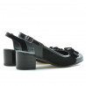 Sandale dama 5013 lac negru combinat