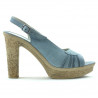 Women sandals 597 bleu velour