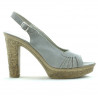 Women sandals 597 gray deschis velour