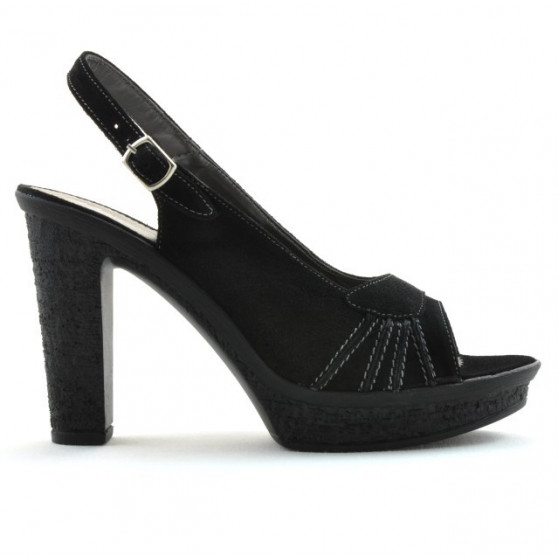 Sandale dama 597 negru velur