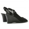 Women sandals 596 black velour