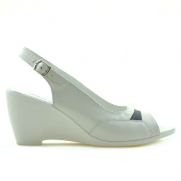 Sandale dama 599 alb+indigo