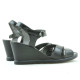 Women sandals 5007 patent black