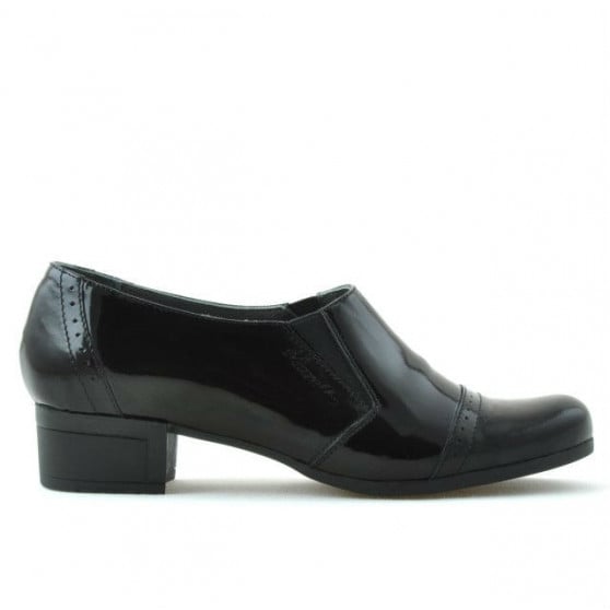 Pantofi casual dama 651 lac negru