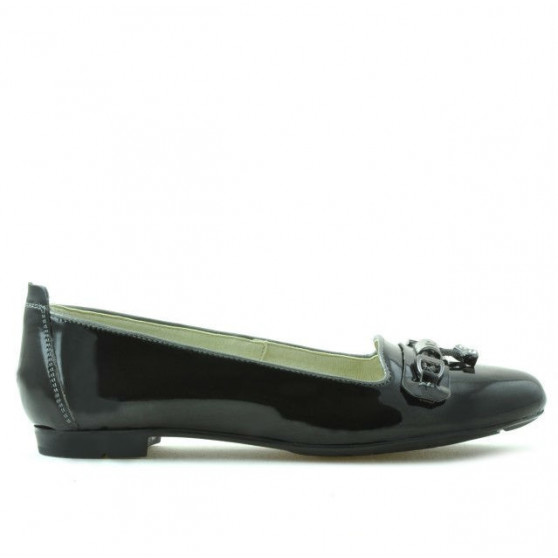Women casual shoes 639 patent black