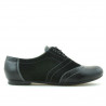 Pantofi casual dama 186 negru combinat