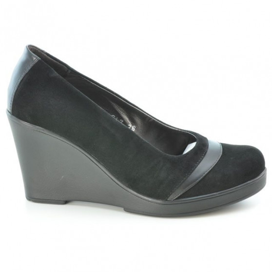 Women casual shoes 647 black velour
