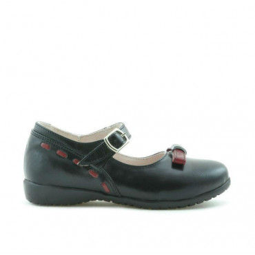 Small children shoes 12c black+bordo