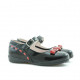 Small children shoes 12c patent black+red
