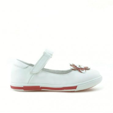Small children shoes 06c white+red