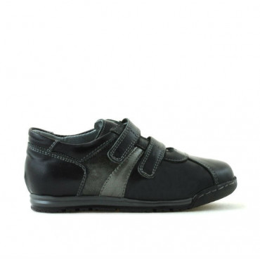 Pantofi copii mici 02c negru + gri