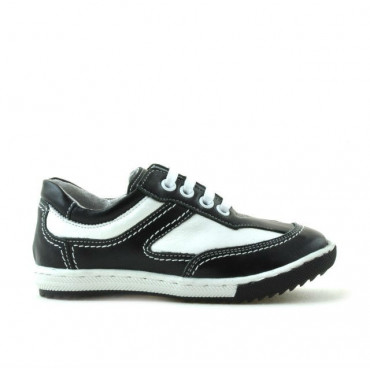 Pantofi copii mici 15c negru+alb