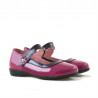 Pantofi copii mici 19c lac roz+mov