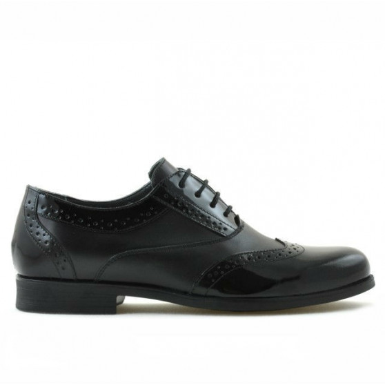 Teenagers stylish, elegant shoes 393 patent black combined