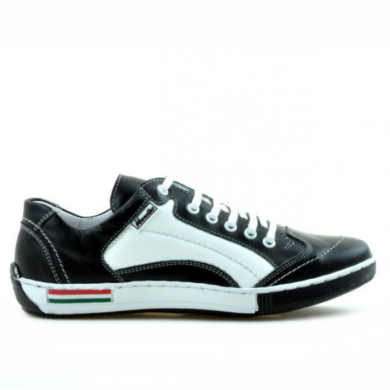Teenagers stylish, elegant shoes 307 black+white