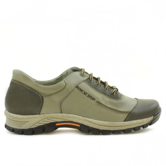 Teenagers stylish, elegant shoes 313 kaki+beige