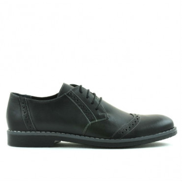 Men stylish, elegant, casual shoes 746 black