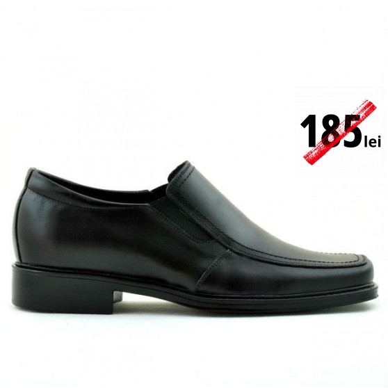 Men stylish, elegant shoes 789 black