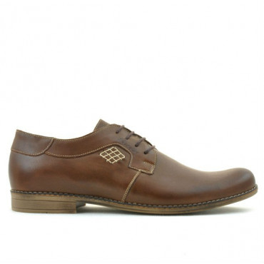 Men stylish, elegant, casual shoes 730 brown