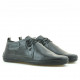 Men loafers, moccasins 865 black+gray