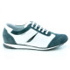Women sport shoes 196 gray velour+white