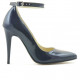 Women stylish, elegant shoes 1247 patent indigo