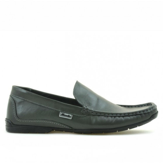 Men loafers, moccasins 813 gray