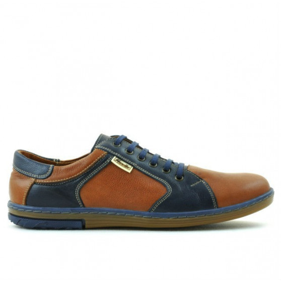 Men sport shoes 869 brown+indigo