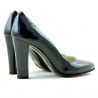 Women stylish, elegant shoes 1214 patent indigo