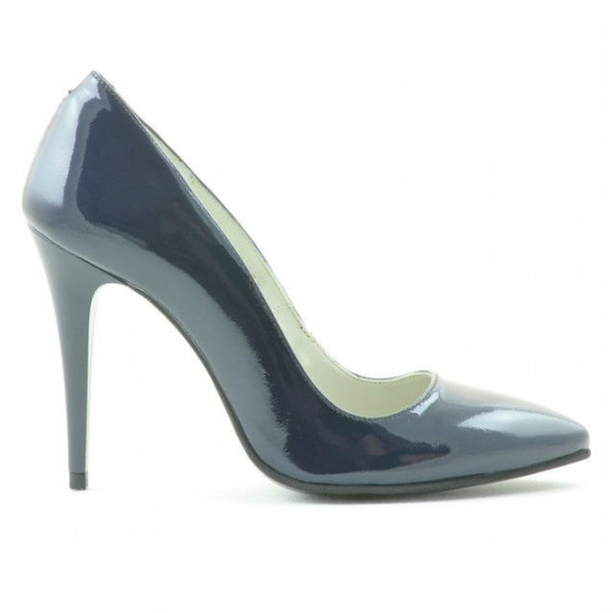 Women stylish, elegant shoes 1241 patent indigo