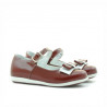 Small children shoes 51c patent burgundy+white