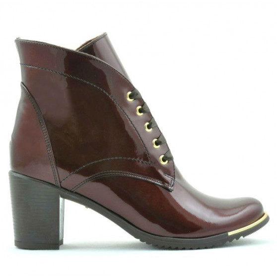 Women boots 3299 patent bordo