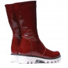 Children knee boots 3003 patent burgundy