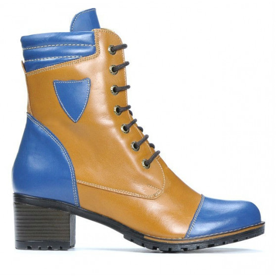 Women boots 3279 indigo+brown