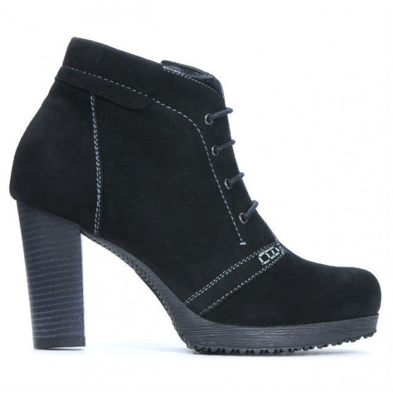 Women boots 1137 black antilopa