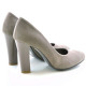 Women stylish, elegant shoes 1214 cappuccino antilopa