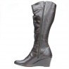 Women knee boots 230 cafe