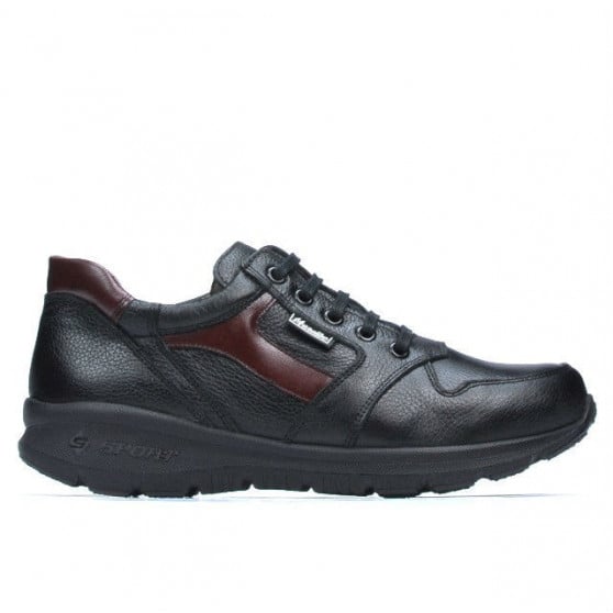 Pantofi sport adolescenti 397 negru+bordo