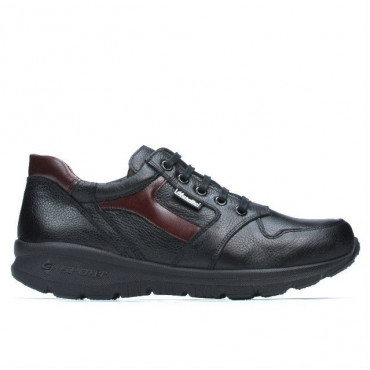 Teenagers stylish, elegant shoes 397 black+bordo