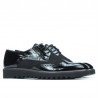 Men casual shoes 831 patent black combined
