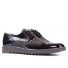 Men casual shoes 831 patent cafe combined