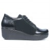 Pantofi casual dama 668 negru combinat
