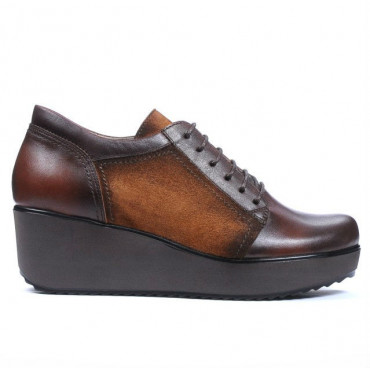Women casual shoes 668 brown combined