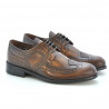 Men stylish, elegant shoes 799 a brown
