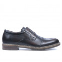 Men stylish, elegant, casual shoes 756-1 a brown