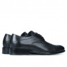 Men stylish, elegant shoes 822 black