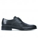 Men stylish, elegant shoes 822 black