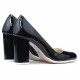 Women stylish, elegant, casual shoes 1254 patent black